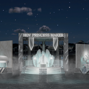 WARUDO(PRO/STANDARD) SHOWCASE ENVIRONMENT - V002-PRINCESS MAKER SET 3in1
