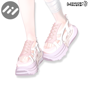 【VRChat想定】Mojito(モヒート) / サンダルスニーカー【6アバター対応】