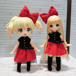 レトロ水玉ワンピースセット