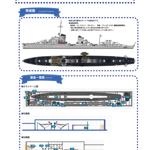 【組立説明書】1/700 ドイツ国防海軍 1934年型駆逐艦
