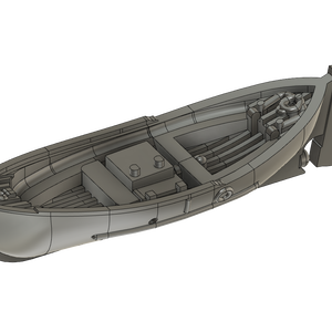 【STLデータ無料配布】1/700 米海軍 26ft Motor WheelNoat Mk1【Free use STL Data】