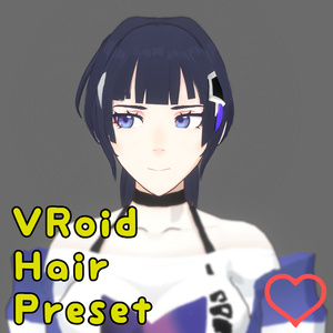 【VRoid Beta Ver.】 Striker Fulminata HI3 雷電芽衣 • Hair Preset 