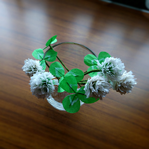 白詰草 造花(花/葉 各5本)