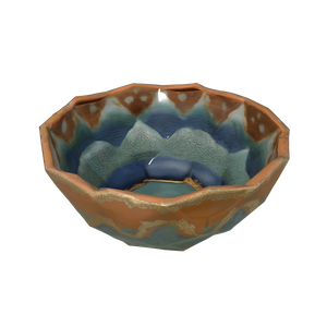 Colorful pattern bowl 3d model