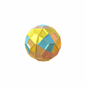 Geometric abstract sculpture 3d model