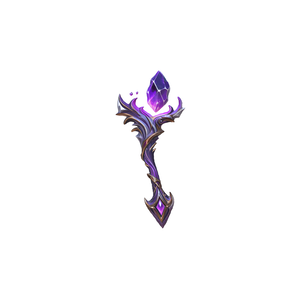 Amethyst magic scepter