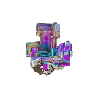 Iridescent geometric crystal