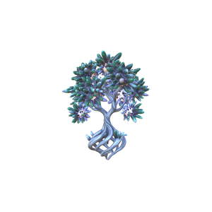 Blue crystal tree 3d model