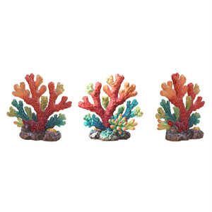 Vibrant coral reef sculpture 3d model