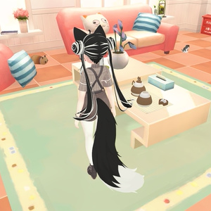 Manuka マヌカ Hair Black White Texture Version 2 缩略图 3