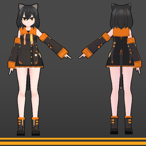 VRchatオリジナル３Dモデル"クロ" 缩略图 2