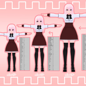 VRchatオリジナル３Dモデル"ミナ" 缩略图 5