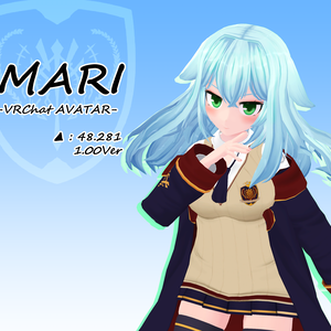 VRCオリジナル３Dモデル"Mari"1.03ver
