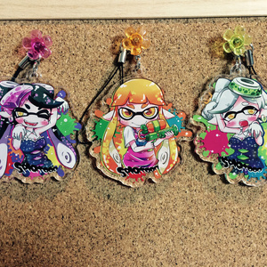 スプラトゥーン シオカラーズ缶バッジ＆ポストカード - - BOOTH