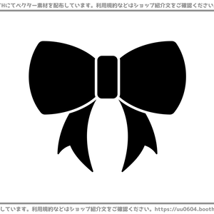 【ベクター素材】20220227_リボン1
