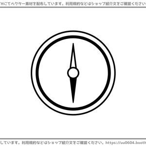 【ベクター素材】20220601_コンパス1