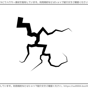 【ベクター素材】20221025_稲妻1
