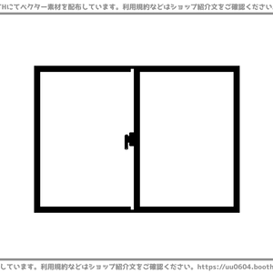 【ベクター素材】20221223_窓1