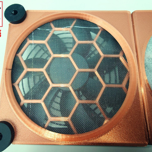 ELUTENG 12cm 2連 USBファン用フィルターケースのSTLデータ