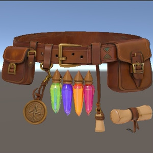 《継封の魔導帯 - Bound Memory Belt》 VRChat想定 魔法ベルトアクセサリー【lilToon】 缩略图 2