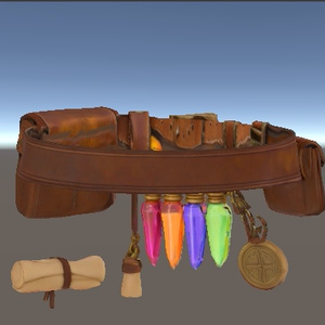 《継封の魔導帯 - Bound Memory Belt》 VRChat想定 魔法ベルトアクセサリー【lilToon】 缩略图 3