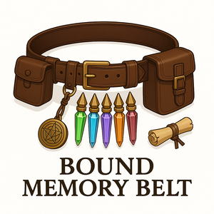 《継封の魔導帯 - Bound Memory Belt》 VRChat想定 魔法ベルトアクセサリー【lilToon】