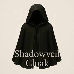 🌑 《Shadowveil Cloak - 幽影の黒衣》｜漆黒×VRChat想定３Dマント（lilToon）