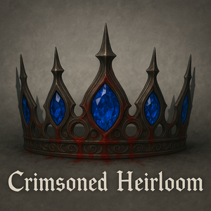 Crimsoned Heirloom - 血濡れの遺冠【VRChat想定/3Dモデル/ティアラ・lilToon対応】