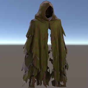 Withered Shade Mantle - 枯影のマント【VRChat想定3Dモデル／lilToon／ローポリマント】 缩略图 2