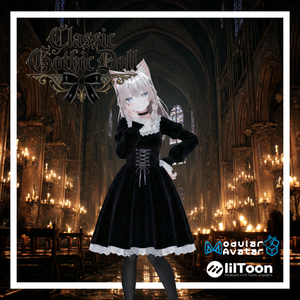 Classic Gothic Doll - あなたをドールにする漆黒のドレス【ゴシック/ワンピース】