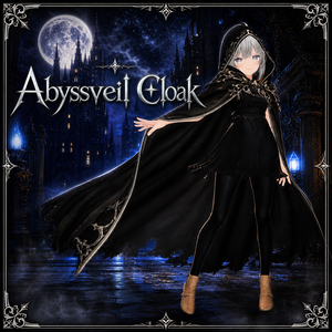 【複数アバター対応/3色展開】Abyssveil Cloak｜深淵のマント