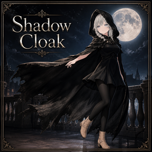 【複数アバター対応/3色展開】Shadow Cloak｜影のクローク