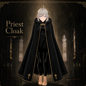  【複数アバター対応/3色展開】Priest Cloak｜司祭のマント