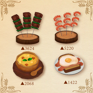 【VRChat想定】ファンタジー世界的ごはん -Fantasy meal set- 【7点】 缩略图 3