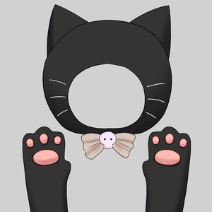 くろねこ着ぐるみ素材
