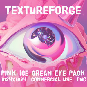 Pink Ice Cream Eye Texture Pack - Scoops of Sweetness!