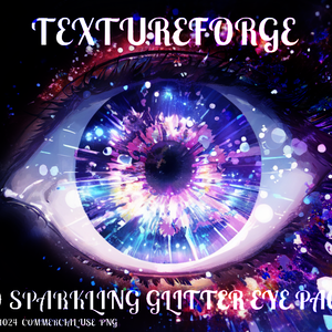 60 Sparkling Glitter Eye Texture Pack - Make Your Designs Shine!