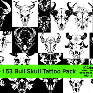 Bull Skull Tattoo