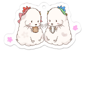 花のハムスター