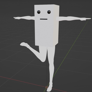 【VRChat想定】手足のあるお豆腐君(BodiedTofu)ver1.2