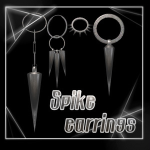 【無料】spike earrings