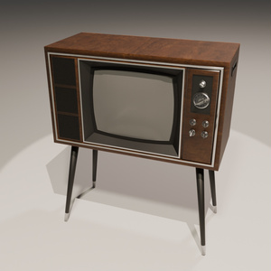 昭和レトロ】東芝20G602 ブラウン管テレビ【3Dデータ】 - teng-vr - BOOTH