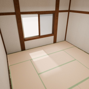 8畳間和室【3Dモデル】【家具なし】