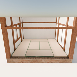 8畳間和室【3Dモデル】【家具なし】 缩略图 6