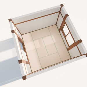 8畳間和室【3Dモデル】【家具なし】 缩略图 5