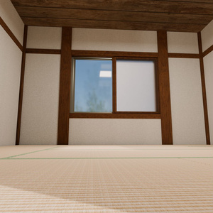 8畳間和室【3Dモデル】【家具なし】 缩略图 2