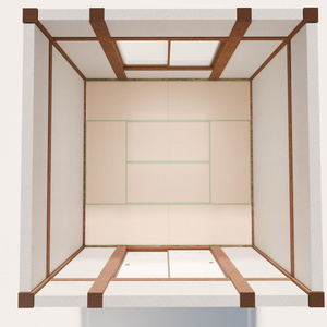 8畳間和室【3Dモデル】【家具なし】 缩略图 4