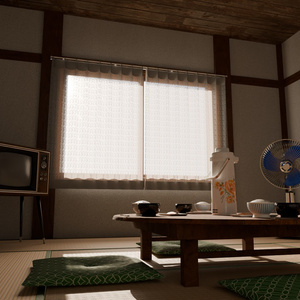 お茶の間セット【3Dモデル】 缩略图 2