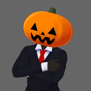 Jack O Lantern Pumpkin Head VRoid Model