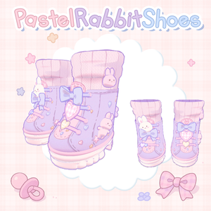 【まめひなた】PastelRabbitShoes